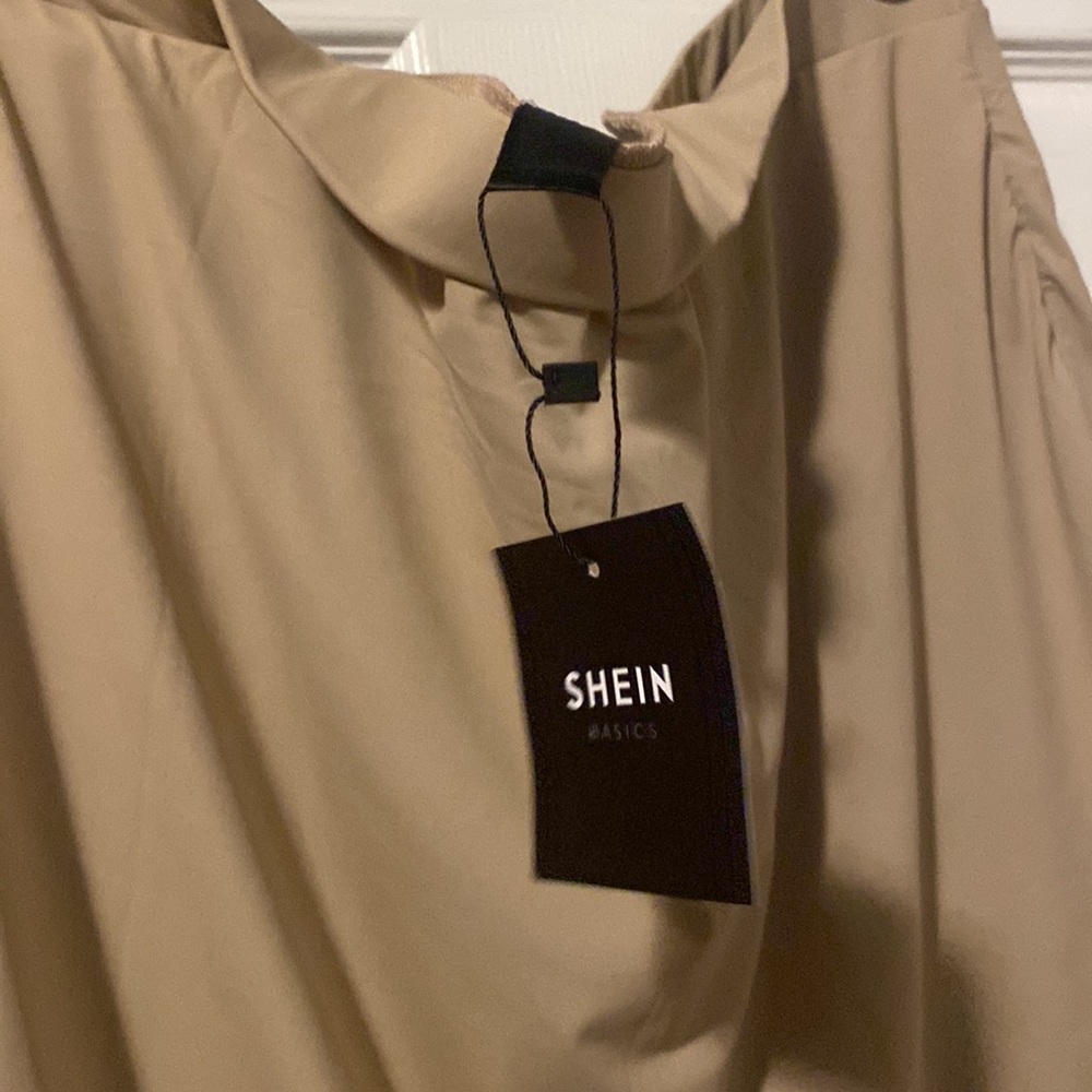 Solid Khaki Bodycon Skirt - Picture 9 of 9